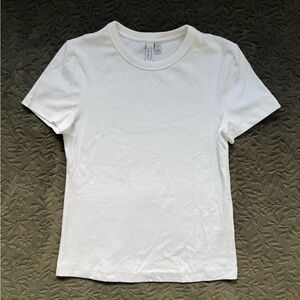 NWOT & Other Stories White Ribbed Short-Sleeved Tee Small